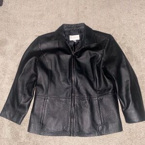 Worthington Classic Black Leather Jacket